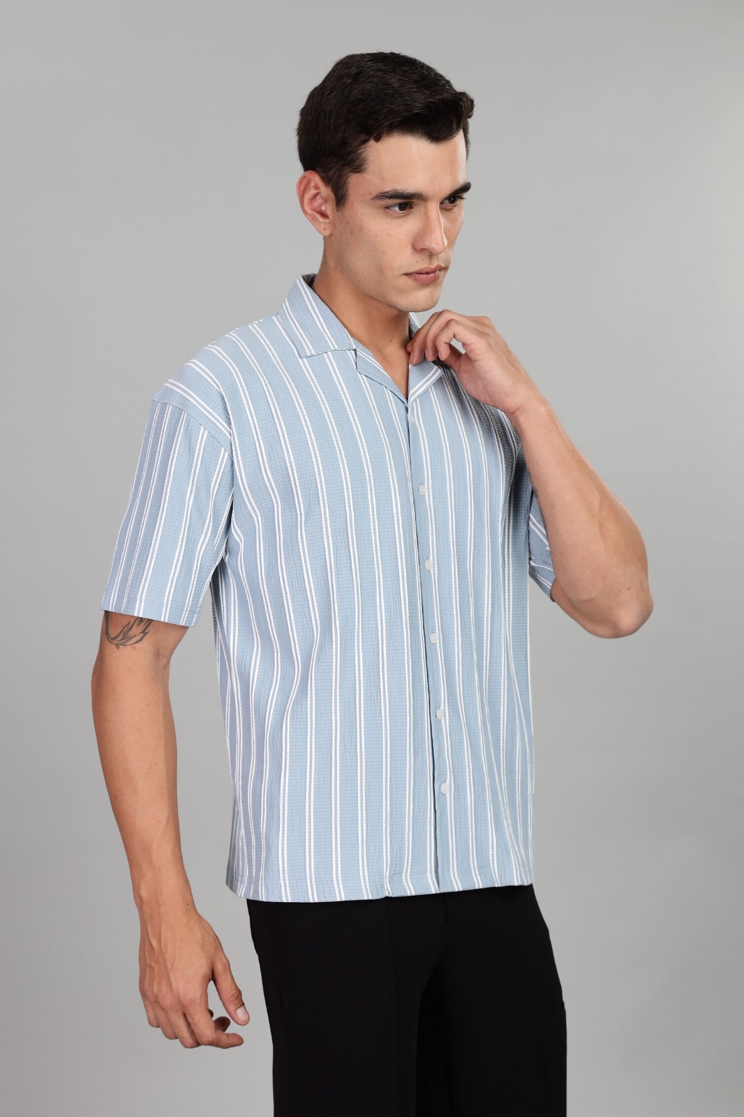 Men’s Blue Casual Shirt – Stylish & Comfortable