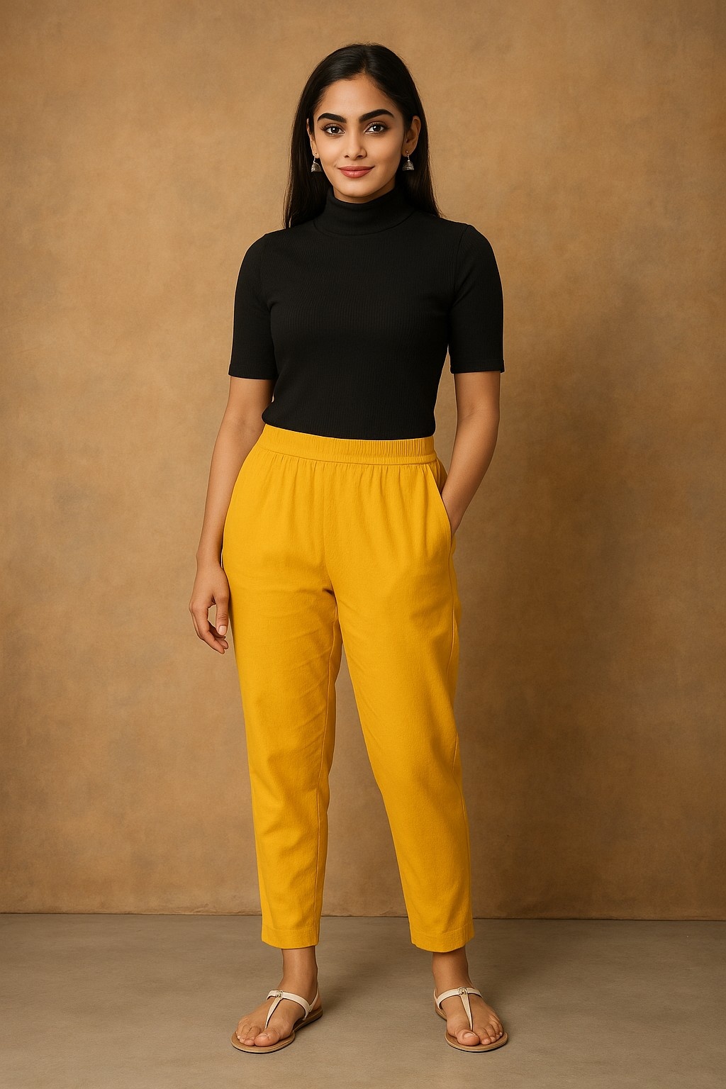 Trouser Pants for Women: Bold Mustard Yellow Style